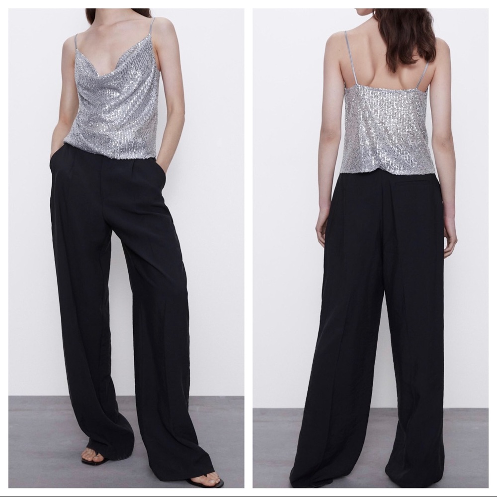 ZARA | Sequins Top